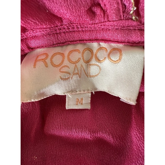 Rococo Sand Lara Pink Gold Mini Dress Women's Size Medium - Picture 12 of 15